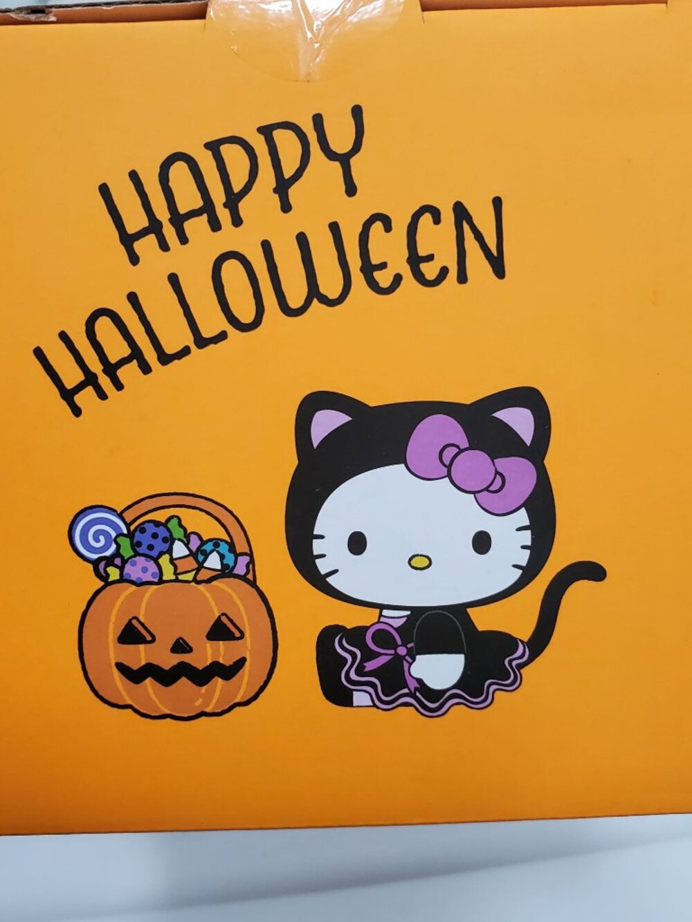 Hello Kitty Kawaii Halloween Pumpkin Ceramic Reed Diffuser Cinnamon Scent NIB - Picture 5 of 7